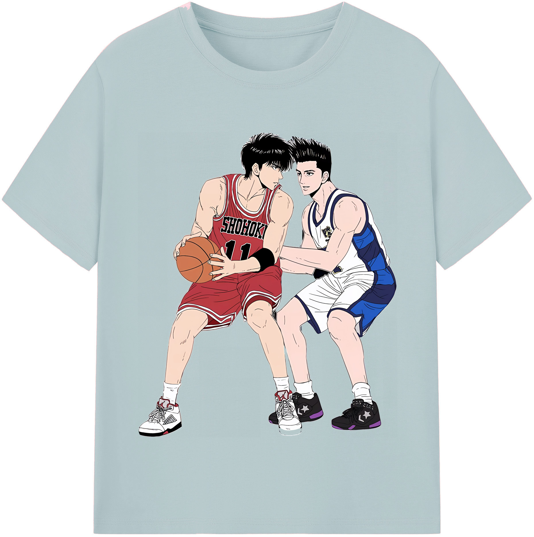（画像用） SLAM DUNK／スラムダンク 綿100％半袖Tシャツ（フロントプリント）